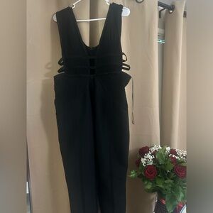 Black Bandage Style Jumpsuit